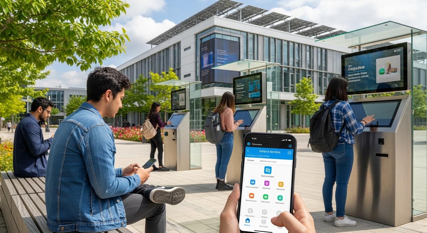 Services campus de la carte physique au smartphone